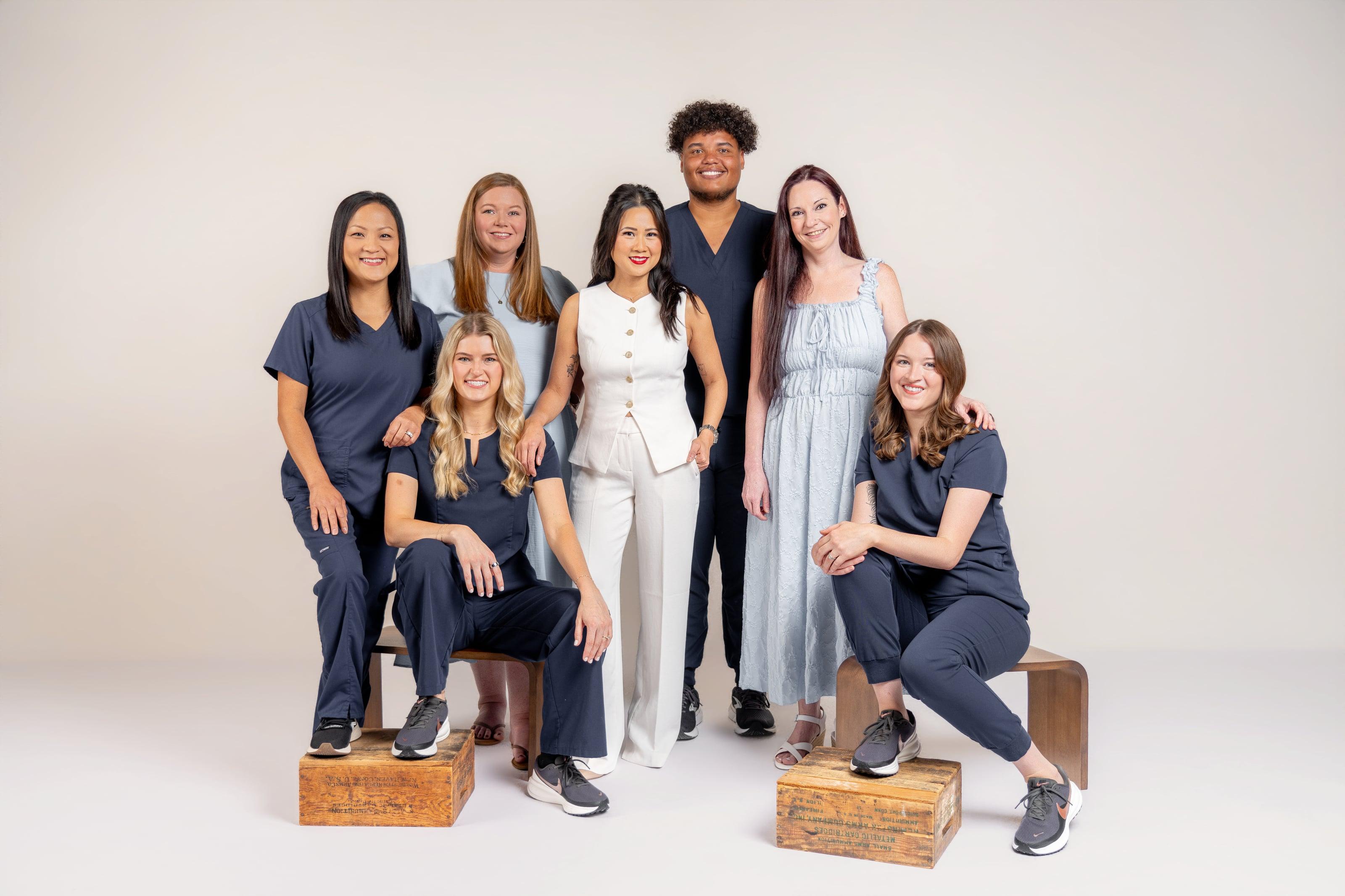Dr. Vy Le with the Le Dentistry team